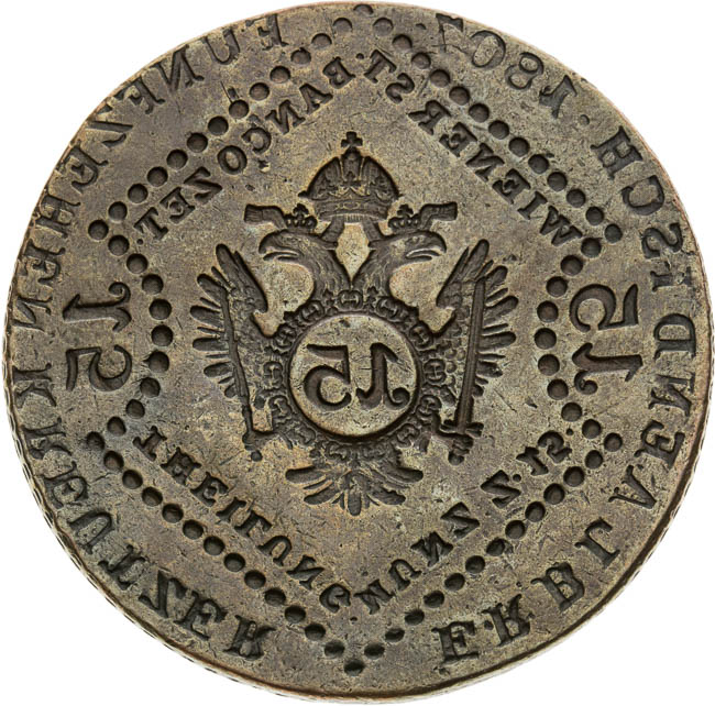 15 Grajciar 1807 - reverz
