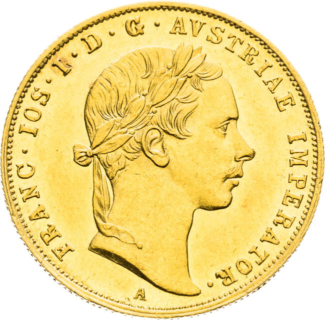 Dukát 1855 - averz
