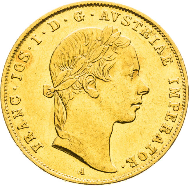 Dukát 1859 - averz