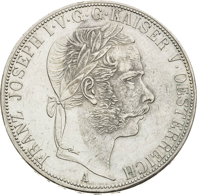 Spolkový 2 tolar 1867 - averz