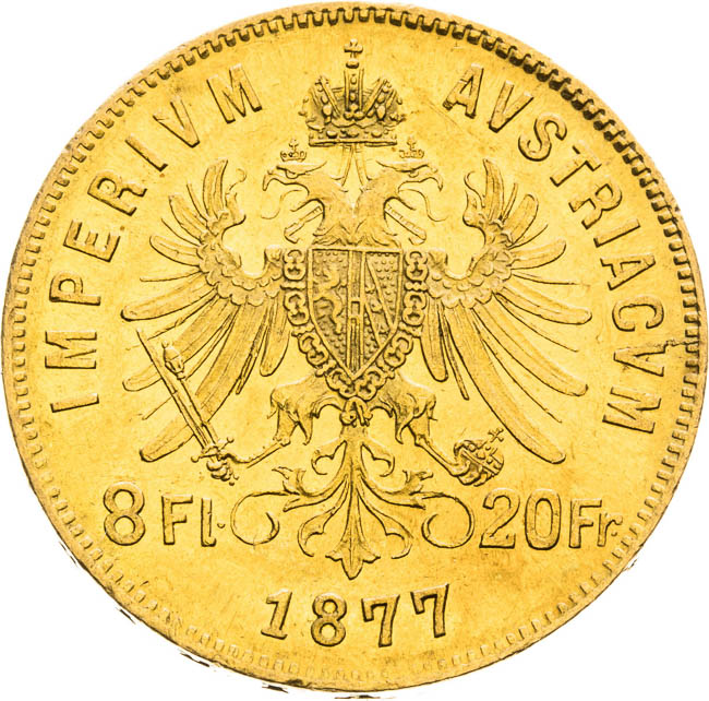 8 Zlatník 1877 - reverz