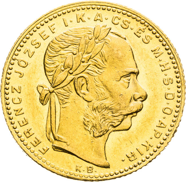 8 Zlatník 1880 - averz