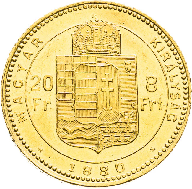 8 Zlatník 1880 - reverz