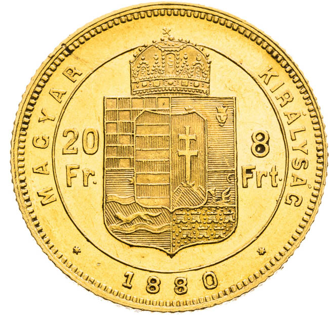 8 Zlatník 1880 - reverz
