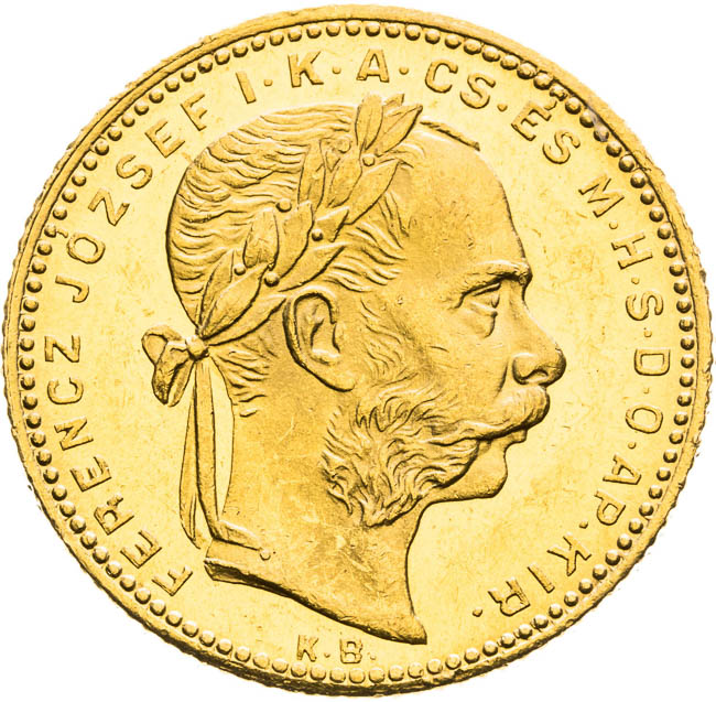 8 Zlatník 1881 - averz