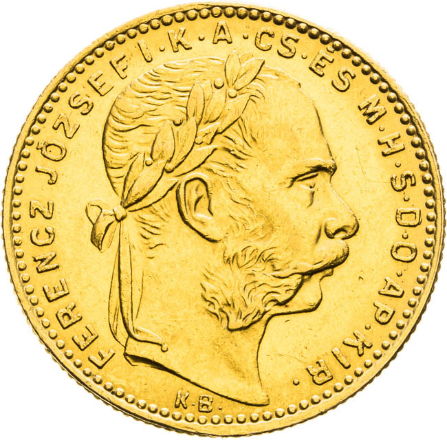 8 Zlatník 1887 - averz