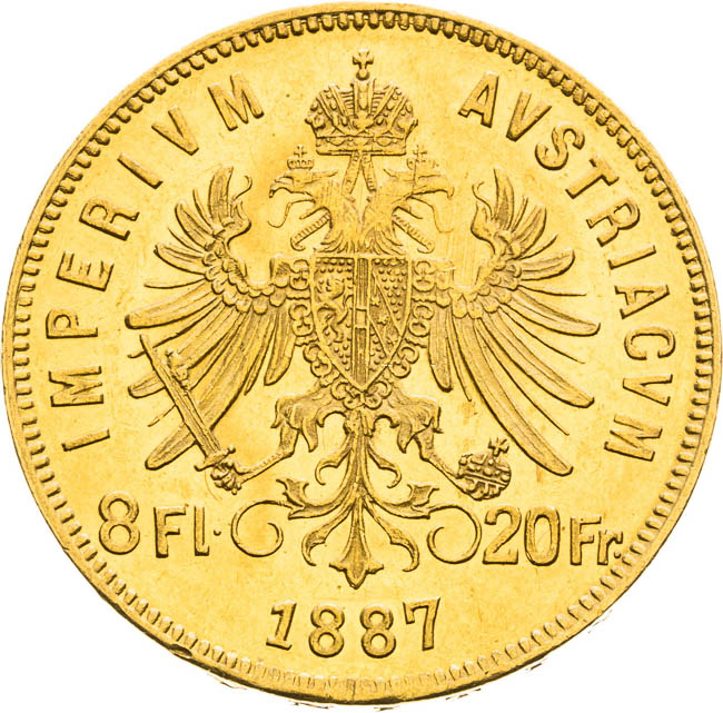 8 Zlatník 1887 - reverz