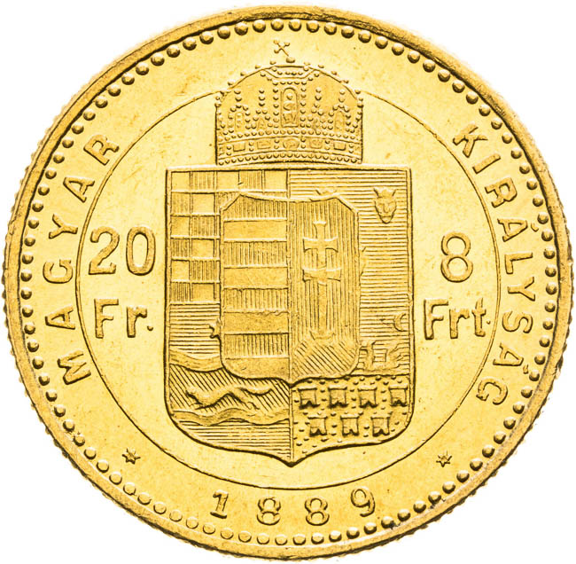 8 Zlatník 1889 - reverz