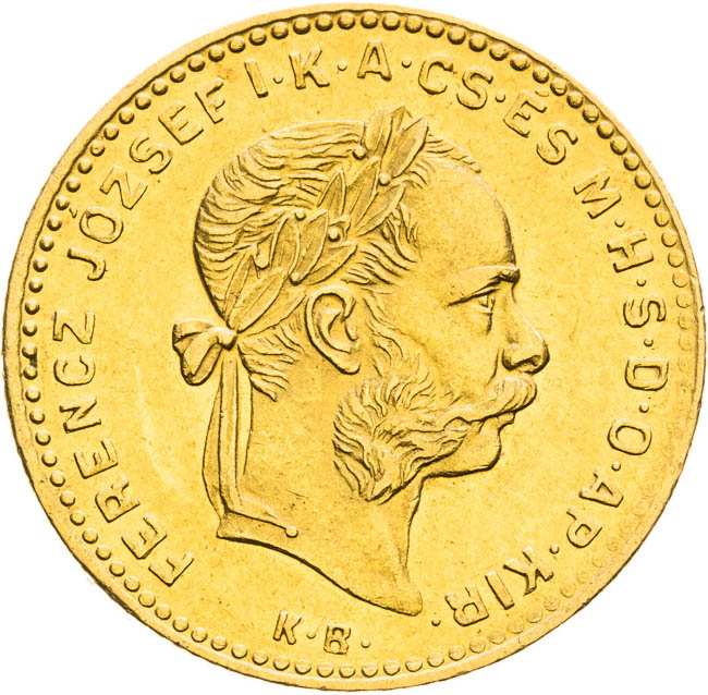 4 Zlatník 1884 - averz