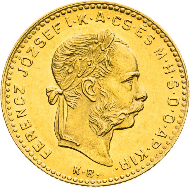 4 Zlatník 1885 - averz