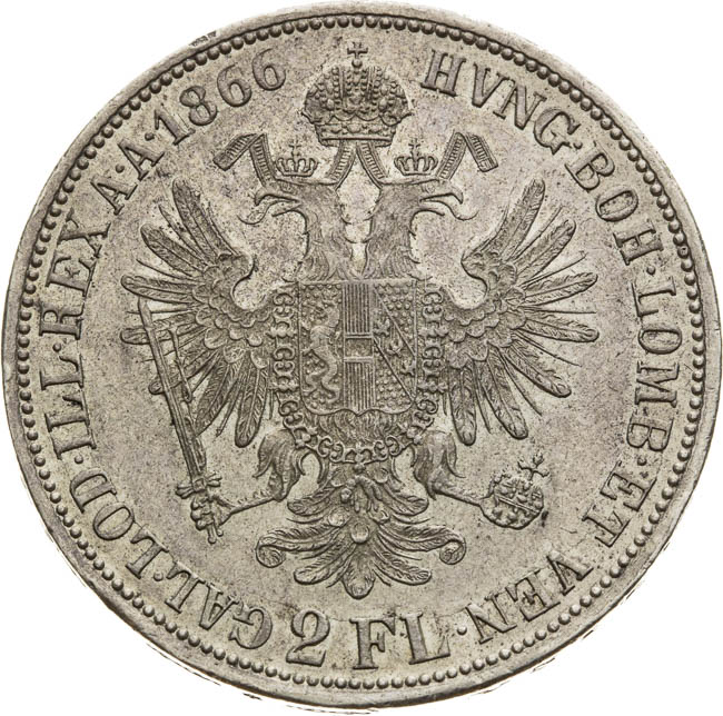 2 Zlatník 1866 - reverz