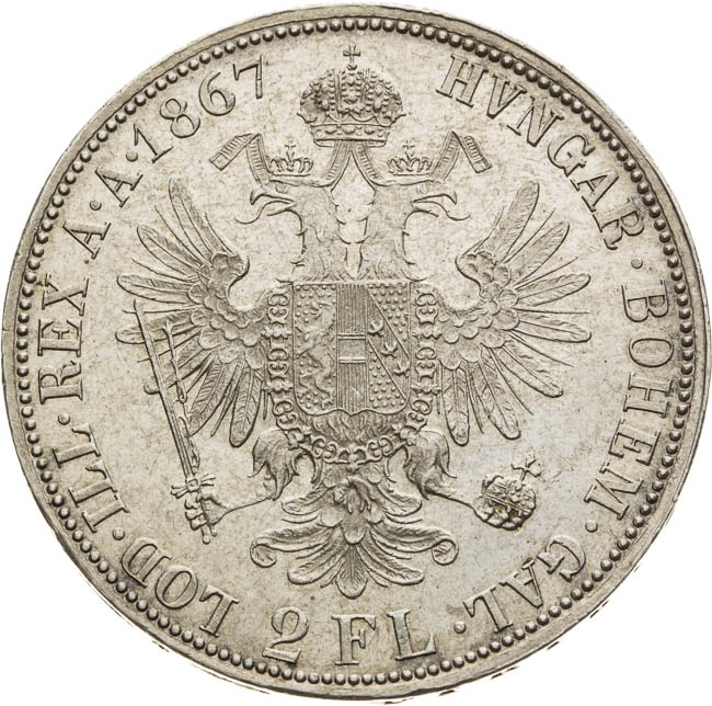 2 Zlatník 1867 - reverz