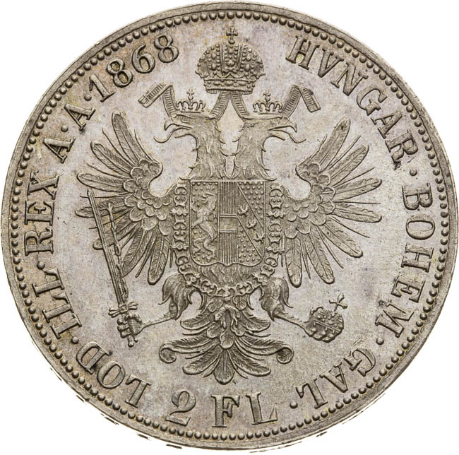 2 Zlatník 1868 - reverz
