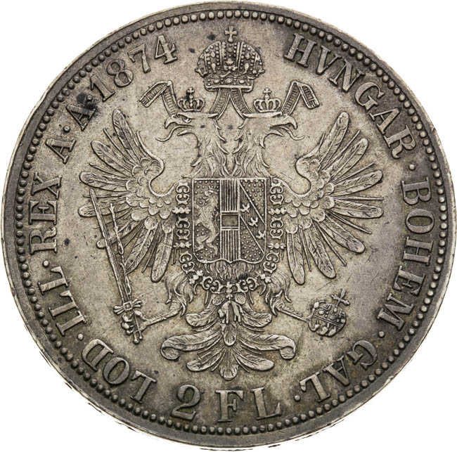 2 Zlatník 1874 - reverz