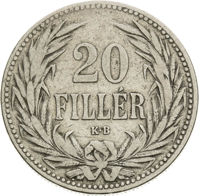 20 Filler 1892 - reverz