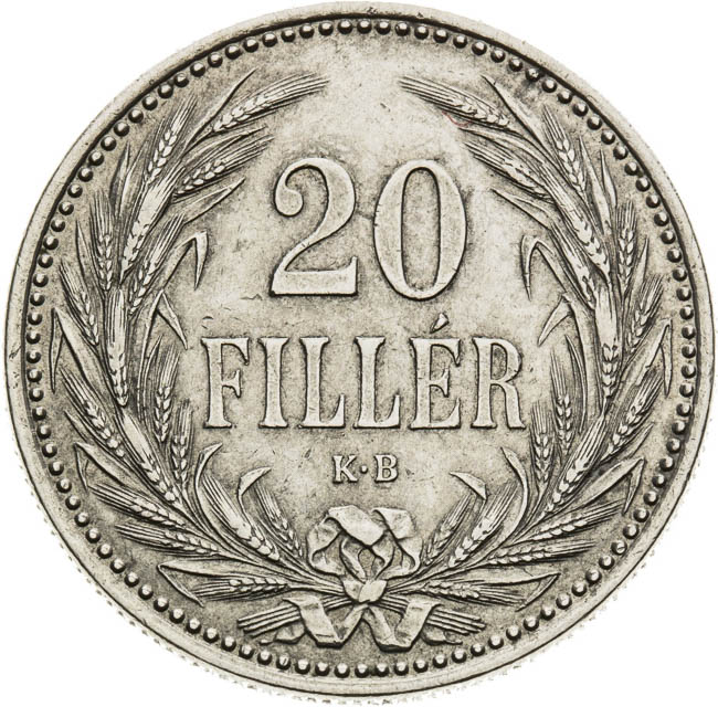 20 Filler 1892 - reverz