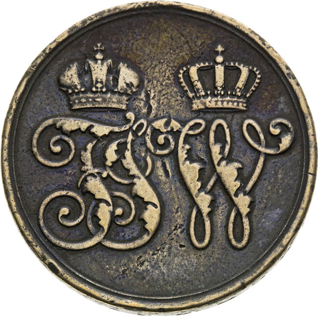 Medaila 1864 - averz