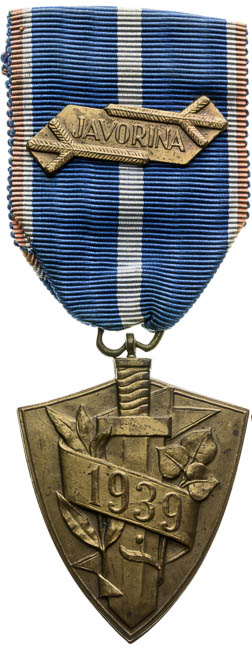 Medaila Za obranu Slovenska 1939 - averz