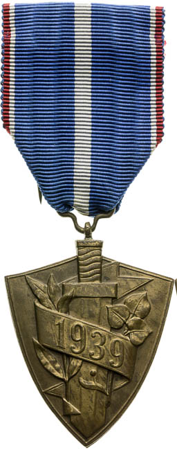 Medaila Za obranu Slovenska 1939 - averz