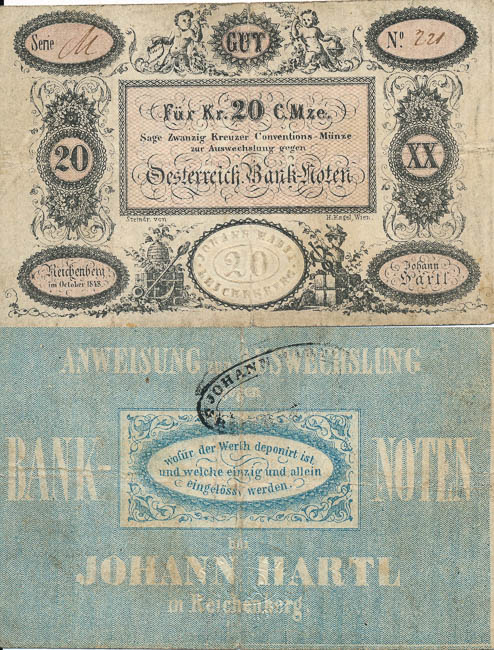 20 Grajciar 1848 - averz