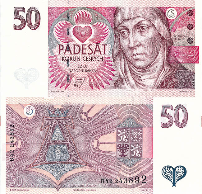 50 Kč 1994 - averz