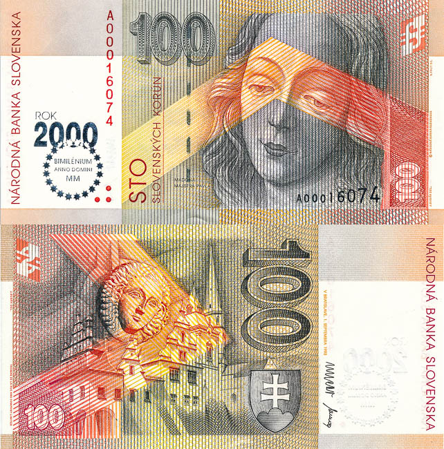100 Sk 1993 A bimilenium - averz