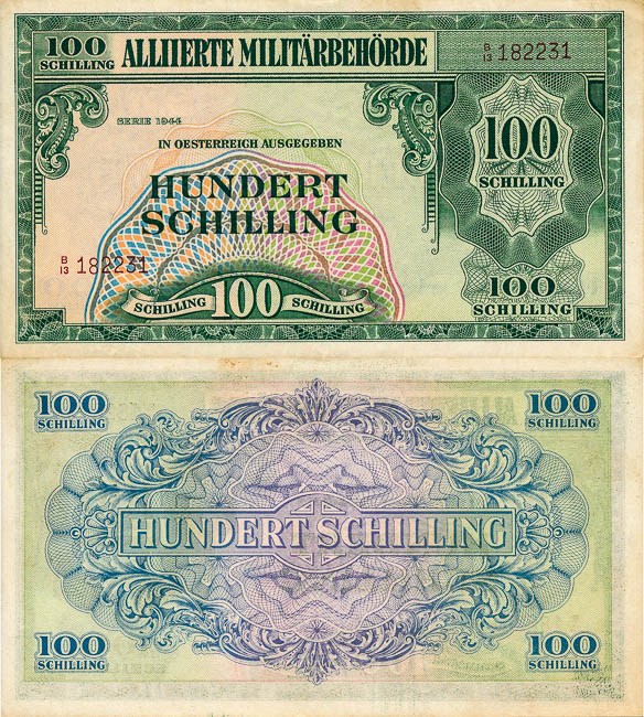 100 Šilink 1944 - avers