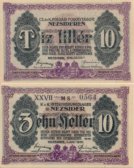 10 Fillér 1916 - avers
