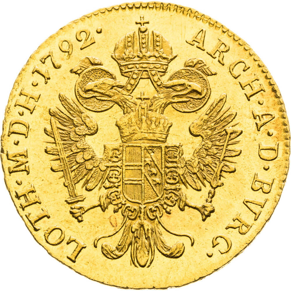 Dukát 1792 - reverz