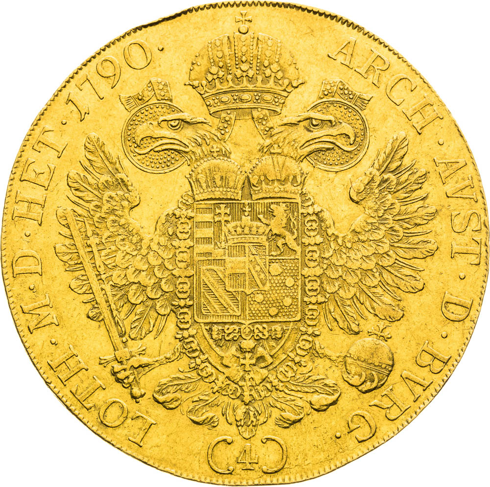 4 Dukát 1790 - reverz