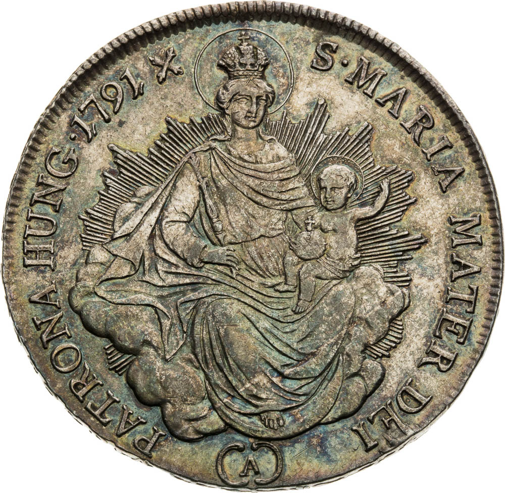 1/2 Thaler 1791 - back