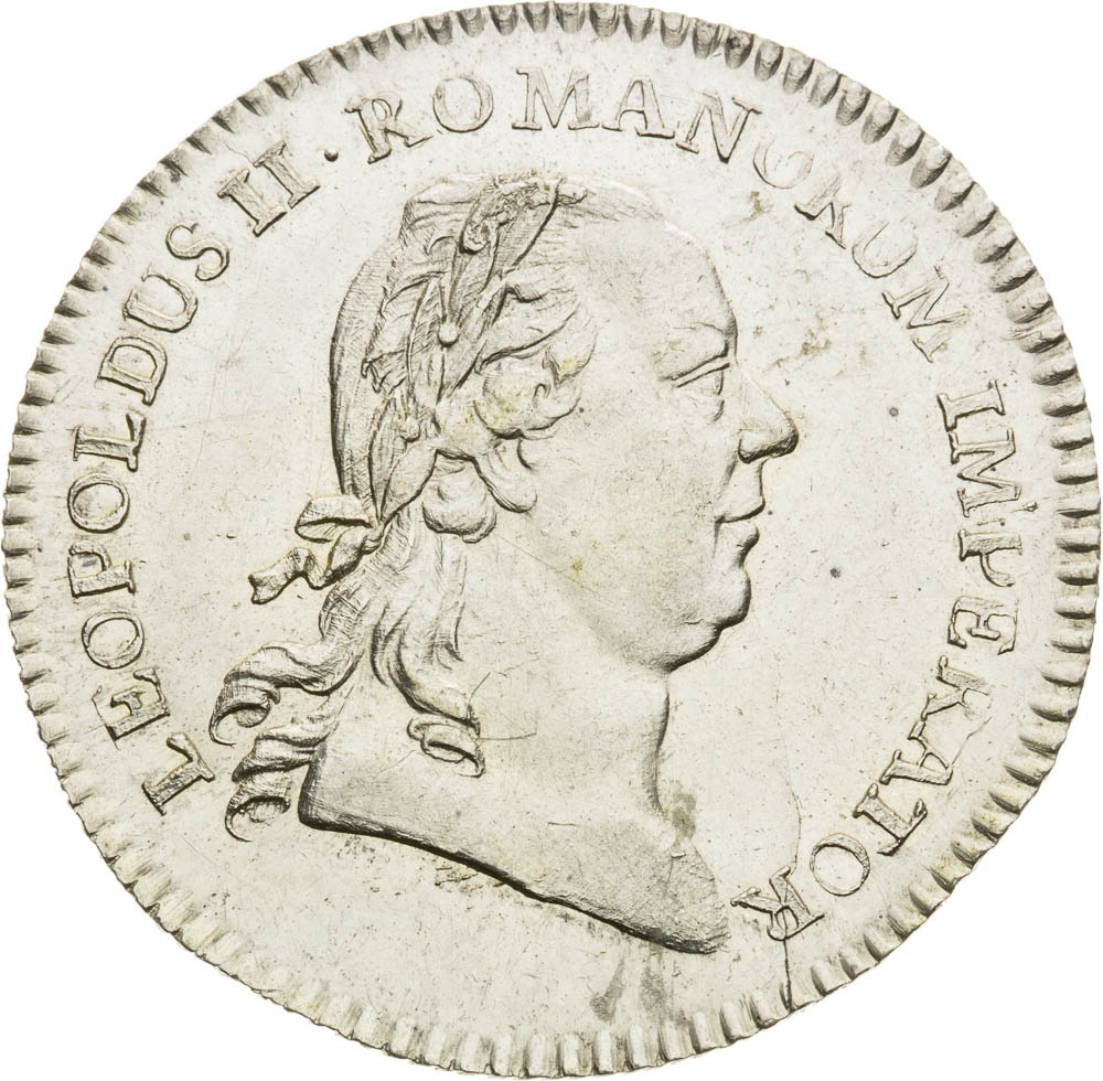 Strieborný žetón 1790 - averz