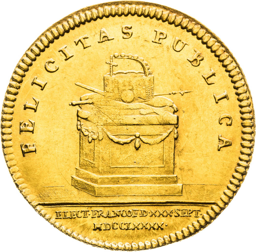 Zlatý žetón 1790 (Dukát) - reverz
