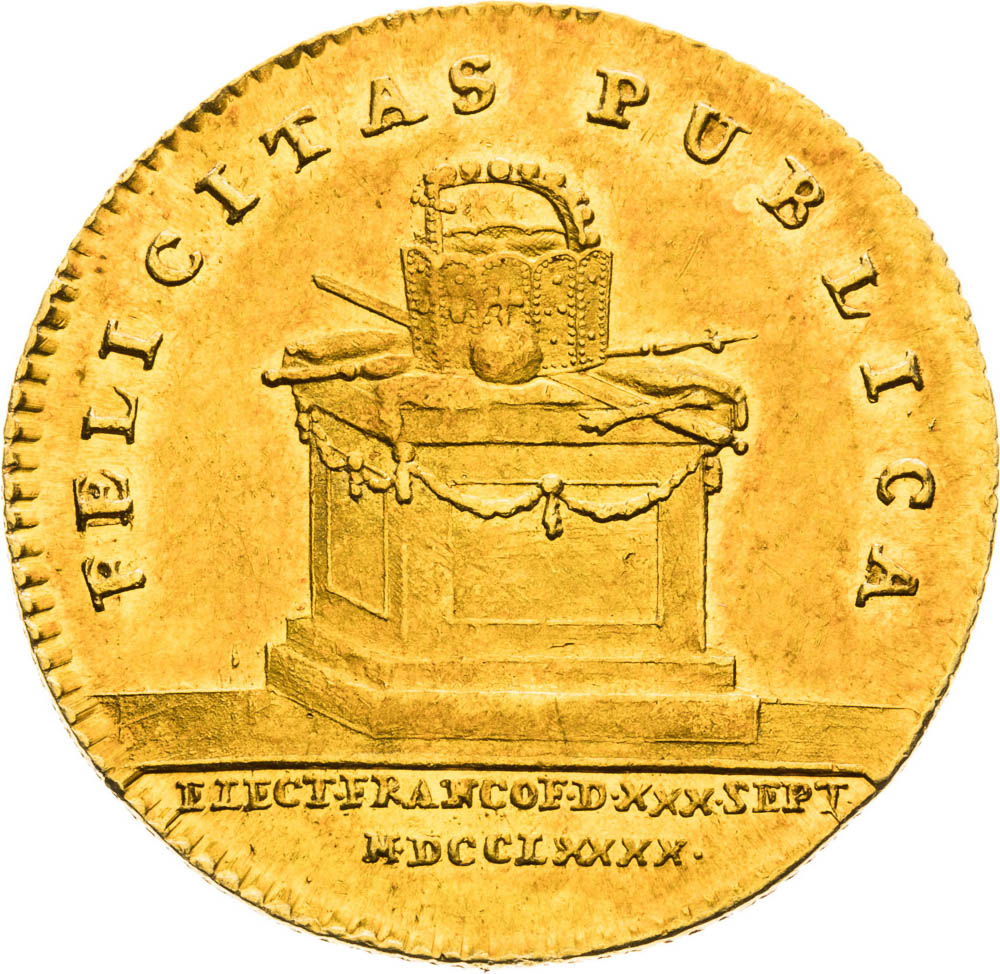 Zlatý žetón 1790 (Dukát) - reverz