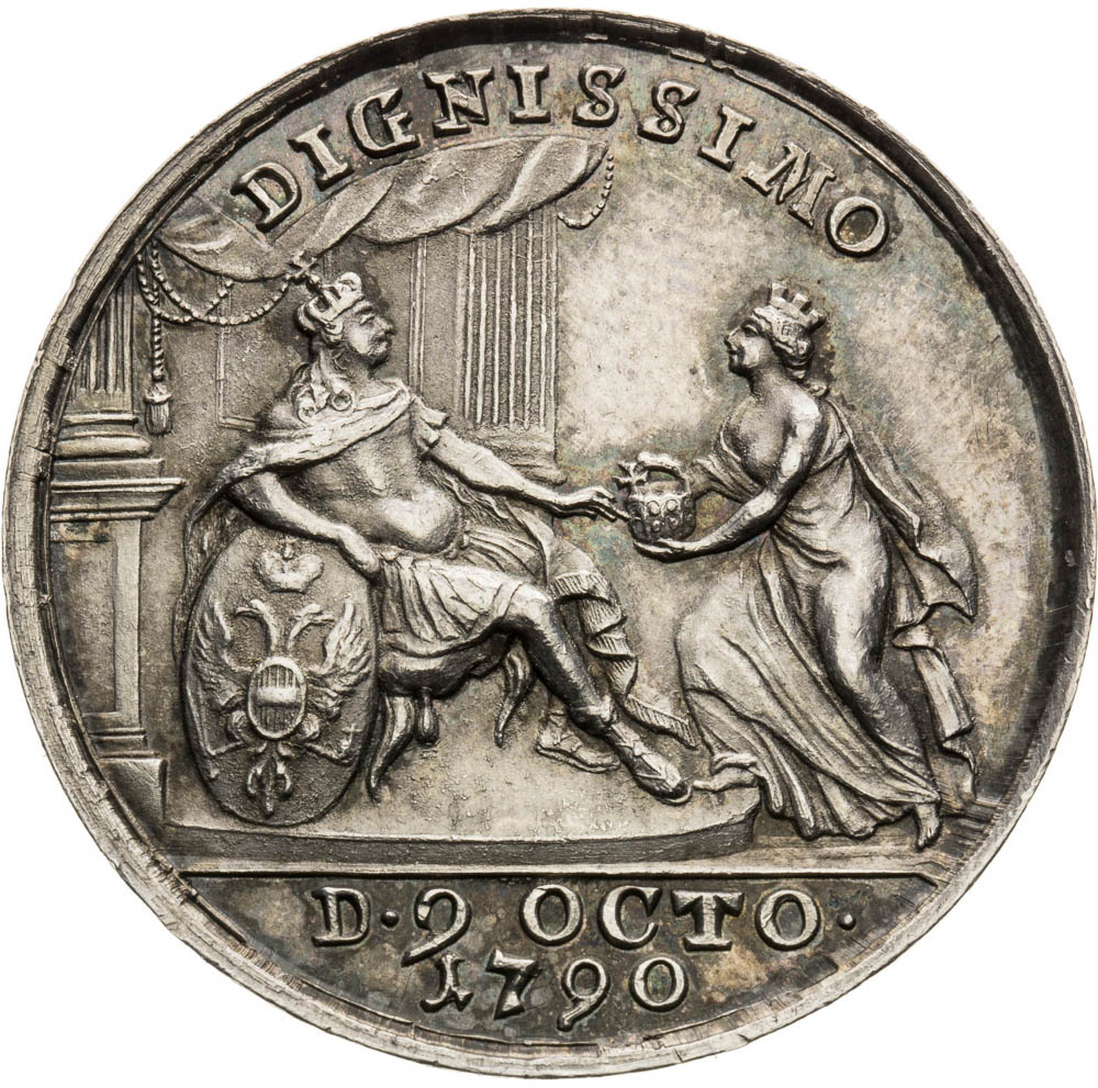 Strieborná medaila 1790 - reverz