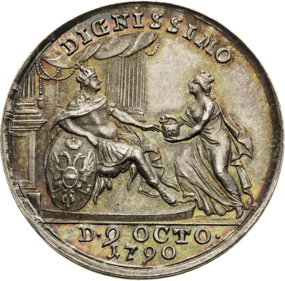 Silver Medal 1790 - back