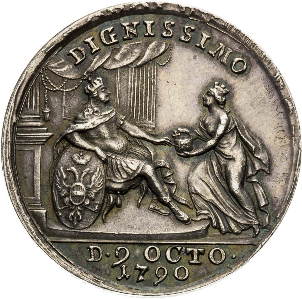 Silver Medal 1790 - back