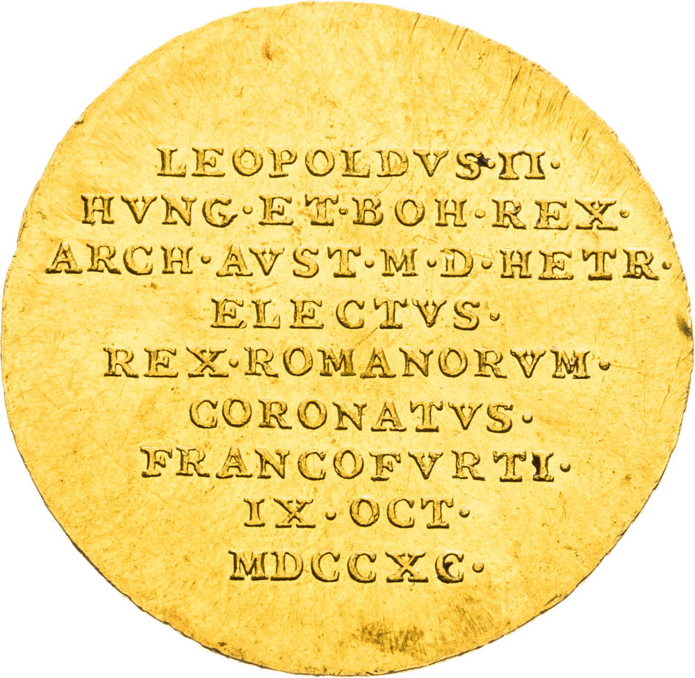 Gold Token 1790 (3/4 Ducat) - front