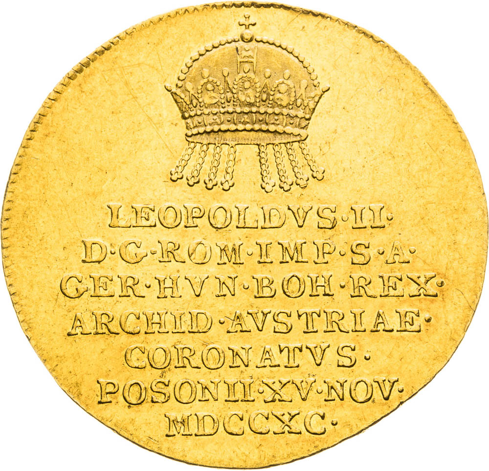 Gold Token 1790 (1 1/4 Ducats) - front