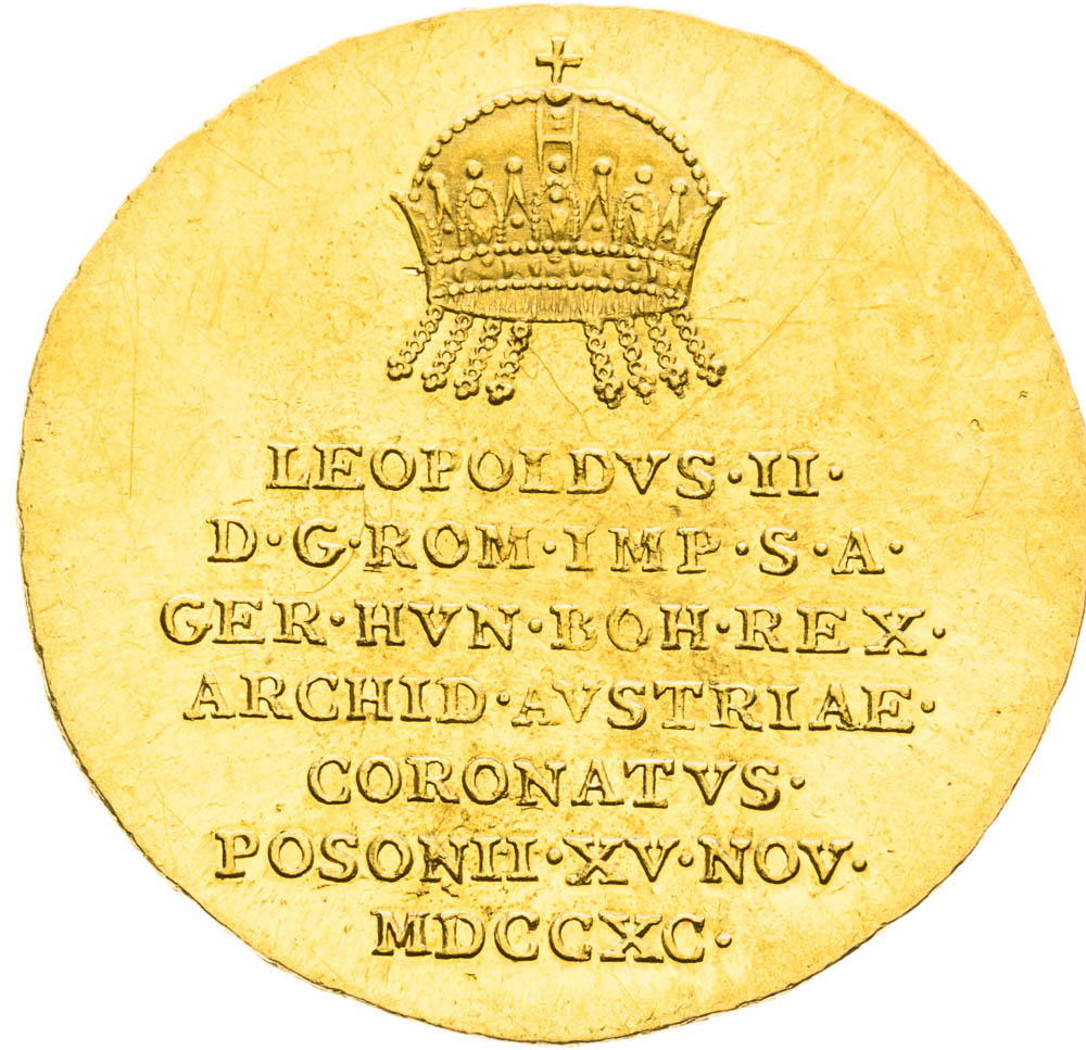 Gold Token 1790 (3/4 Ducat) - front