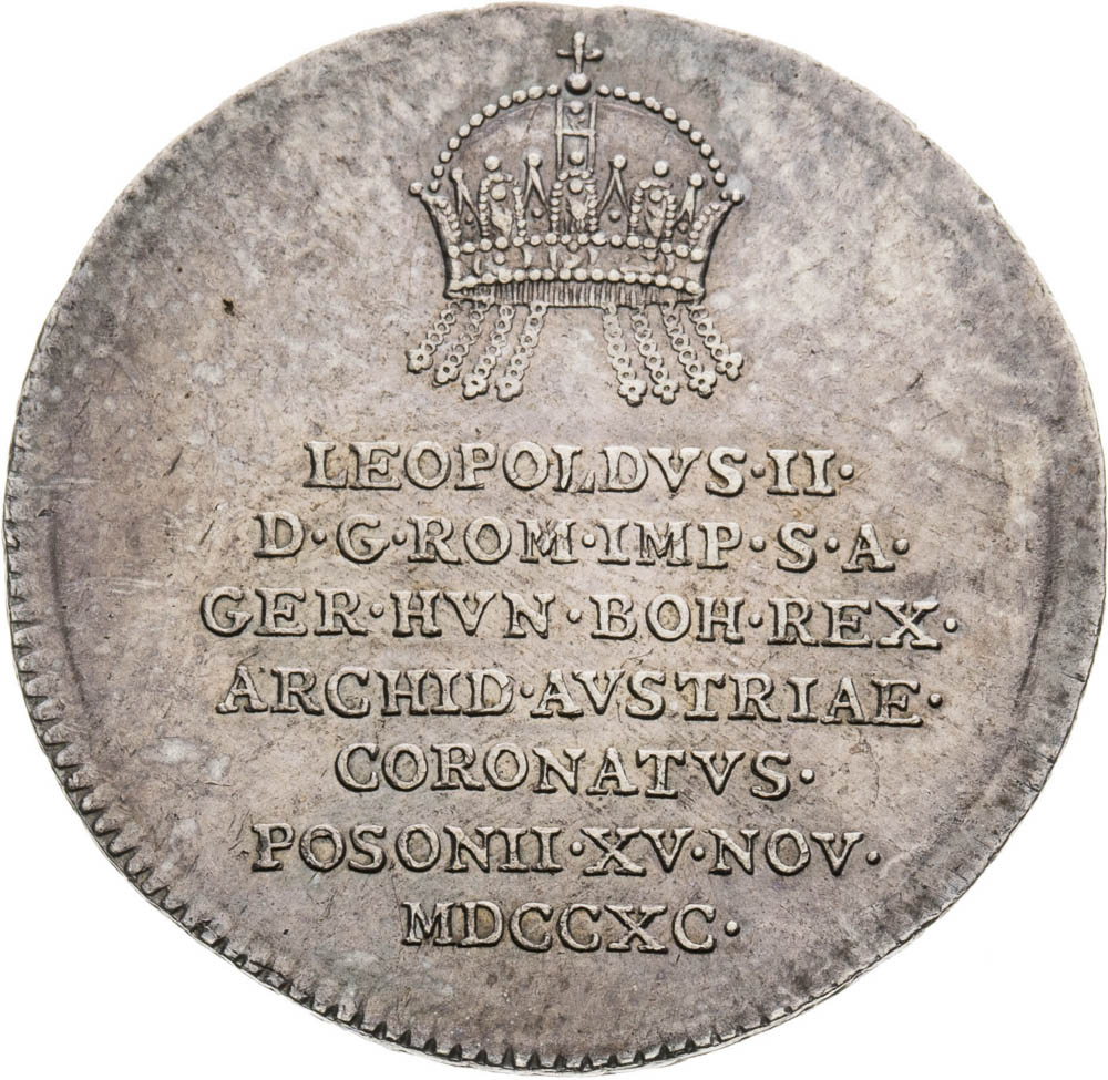 Strieborný žetón 1790 - averz