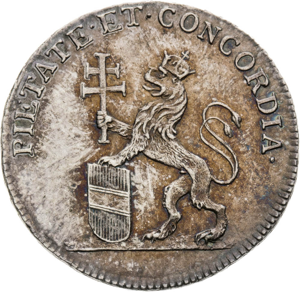 Strieborný žetón 1790 - reverz