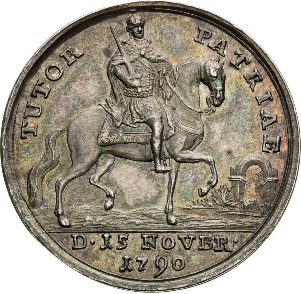 Strieborná medaila 1790 - reverz
