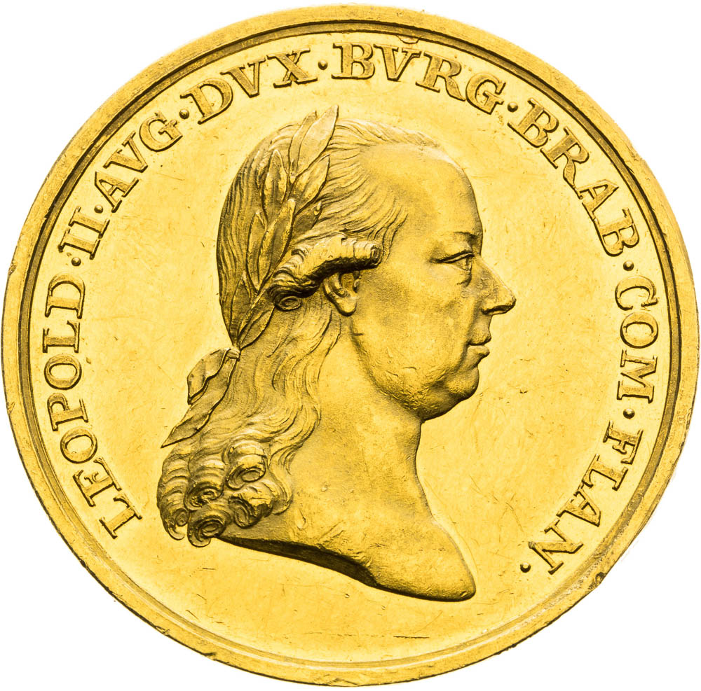 Zlatá medaila  1791 (6 1/2 Dukát) - averz