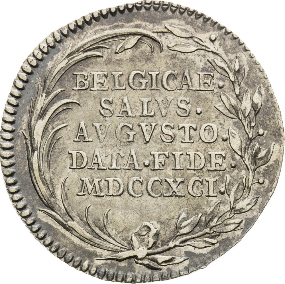 Strieborný žetón 1791 - reverz