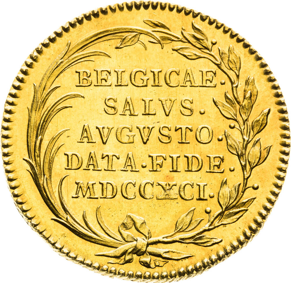 Zlatý žetón 1791 (1 1/2 Dukát) - reverz