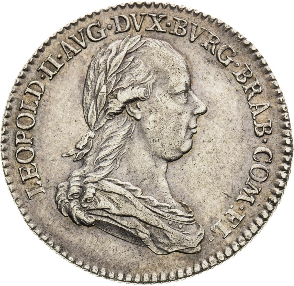 Strieborný žetón 1791 - averz