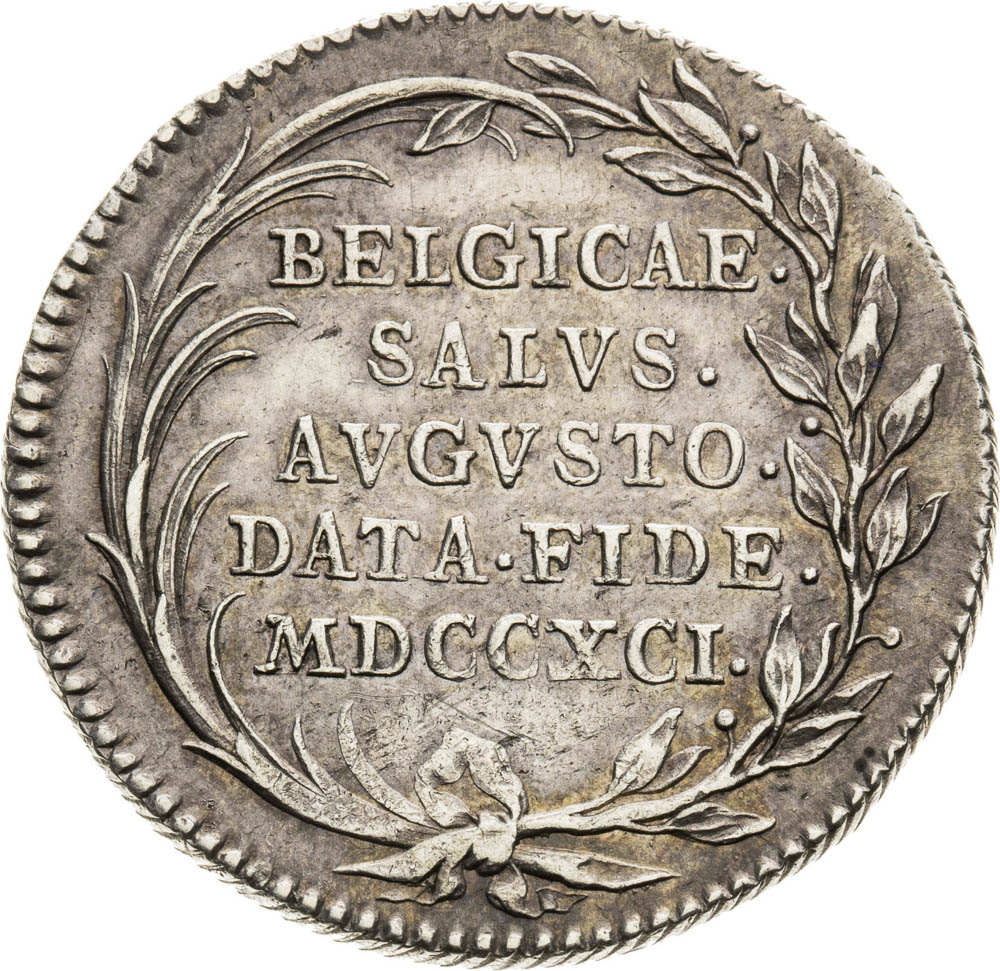 Strieborný žetón 1791 - reverz
