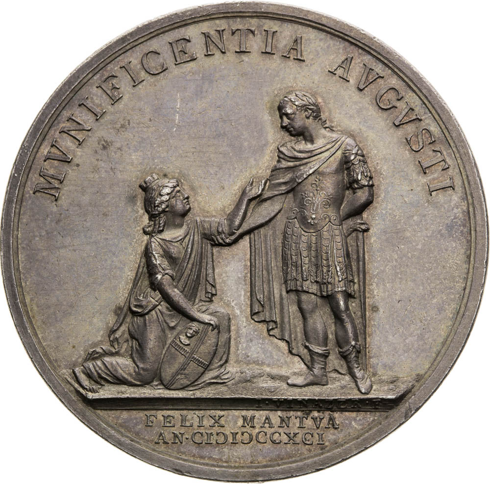 Strieborná medaila 1791 - reverz