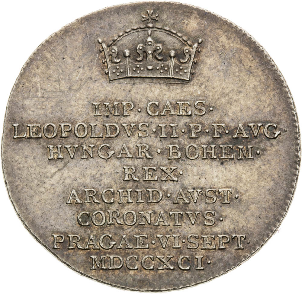 Stříbrný žeton 1791 - avers